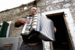Mario playing accordion